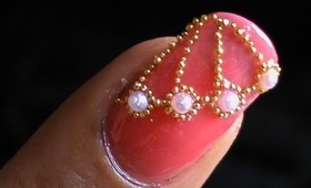 How to do pearl nails and pearl nail design tutorial for cute and easy long/short nail art polish