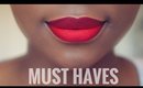 MY TOP 5 RED LIP COLOURS FOR BLACK WOMEN/ WOMEN OF COLOUR | DIMMA UMEH