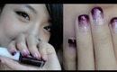 Purple Gradient Nail Art Tutorial