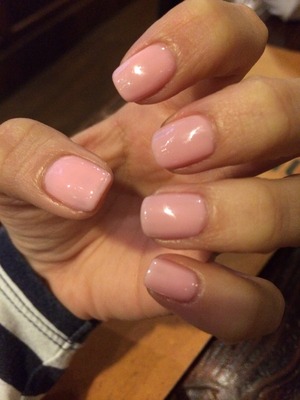 Cute feminine nails. Shade is "got a date to(knight) by OPI