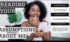 Reading your assumptions about me // janet nimundele