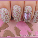 Pink Leopard nails