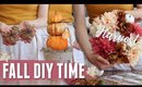 DIY Fall Dollar Tree Decor (3 FARMHOUSE Decor Ideas)