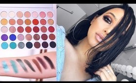 GET READY WITH ME + 1ST IMPRESSIONS | Jaclyn Hill x Morphe Palette Swatches