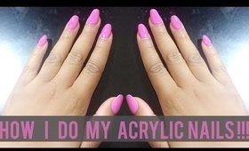 How I Do My Acrylic Nails at Home {Beginner Friendly} | BeautybyTommie