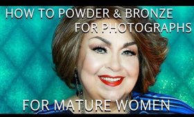 POWDER & BRONZER TIPS for Women Over 50 | How to do Makeup for Holiday Photographs - mathias4makeup