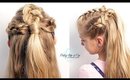 Triple Dutch Braids | Half Up Hairstyles| Pretty Hair is Fun