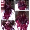 auburn red ombre