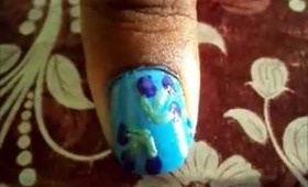 blueberry nail art