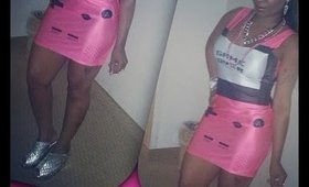Pink GAME OVER GameBoy Nintendo type Dress