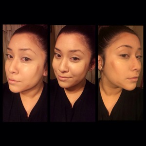 Forgive my blotches I was in a hurry haha! But here's quick 5 min contouring!!! 