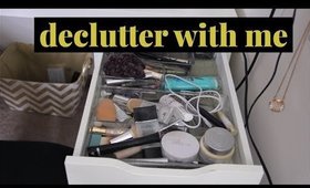 Declutter With Me: Makeup Edition | heysabrinafaith