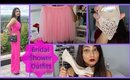 Bridal Shower Outfits Haul: Tulle Skirt, Pink Jumpsuit, Rhinestone Shoes | Wedding Series Video#2