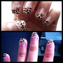 leopard print nails