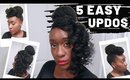 How To Style 4c Hair | 5 Protective Natural Hairstyles in Under 10 Mins