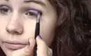 Purple and brownish eyes