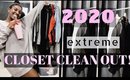 EXTREME CLOSET CLEAN OUT 2020 - wearing all my clothes