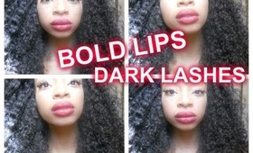 BOLD Lips and DARK Lashes !- Sharees Love