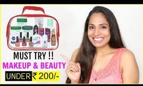 Under Rs 200/- Budget - 25 MUST TRY Affordable Makeup & Beauty Products | ShrutiArjunAnand