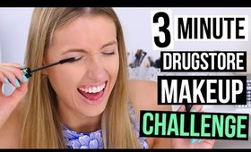 3 MINUTE DRUGSTORE MAKEUP CHALLENGE || Back to School Edition