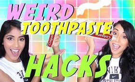 WEIRD toothpaste HACKS | Paris & Roxy