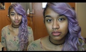 How I Dyed My Hair Pastel Silvery Purple | OffbeatLook
