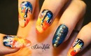 Lady Gaga Applause inspired nail art -tutorial