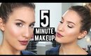 5 MINUTE MAKEUP TUTORIAL (That ACTUALLY Takes 5 Minutes) | JamiePaigeBeauty