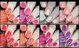 LIVE SWATCH WEEK! Deborah Lippmann Sunrise Sunset Collection Review!