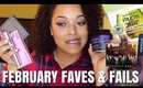 FEBRUARY FAVORITES & FAILS 2019  | Natural Hair Skincare Makeup Books & Amazon Prime! | MelissaQ