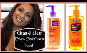 Clean & Clear Foaming Face Cleanser Dupe and Review!
