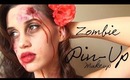 Zombie Pin-Up Girl Halloween Makeup