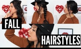 5 Easy Hairstyles For Fall🍂🍁🍃 | 2017