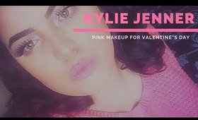 kylie jenner soft pink makeup for valentines day  | EmanDreams