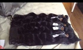 @_Kaystyles Unboxing her Luxuria Virgin Hair from @Luxuriabebe