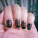 sheer black nails
