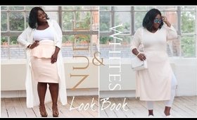 NUDE AND WHITE LOOK BOOK | PLUS SIZE FASHION