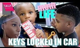 COLORING HAIR| KEYS LOCKED IN CAR| MOM VLOG