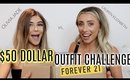 FOREVER 21 $50 OUTFIT CHALLENGE ft OLIVIA JADE! | Lauren Elizabeth