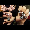 Sons Of Anarchy nail design.