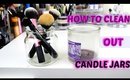 HOW TO CLEAN OUT CANDLE JARS!