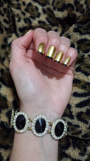 Brighter than gold: the bracelet was my inspiration. 