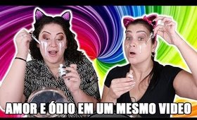 TESTANDO MAKES DO SACOLÃO COM MINHA IRMÃ! TANGO, MISS LARY, LUISANCE, SP COLORS e +!