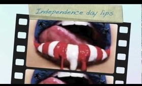 DIY Independence Day Lips