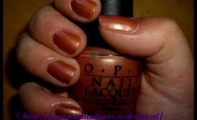 (NPE)SJM's Nailpolish Expiriments Episode 13: OPI in #NLB20 Chocolate Shakespeare (requested)