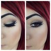 Double winged eyeliner/smokey eye