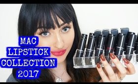 MAC LIPSTICK COLLECTION 2017 | Lip Swatch Video | Rosa Klochkov