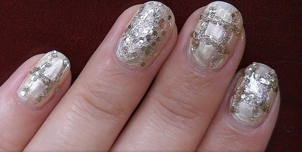 Champagne Prom Nails