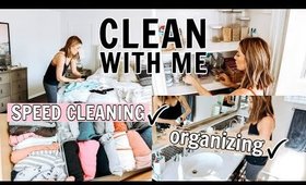 CLEAN WITH ME ALL AROUND THE HOUSE | CLEANING MOTIVATION! | Kendra Atkins