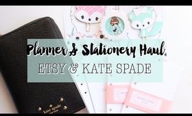 ♥ Planner & Stationery HAUL ♥ ETSY Sew Much Crafting, Sweet Kawaii Designs Kate Spade | Grace Go